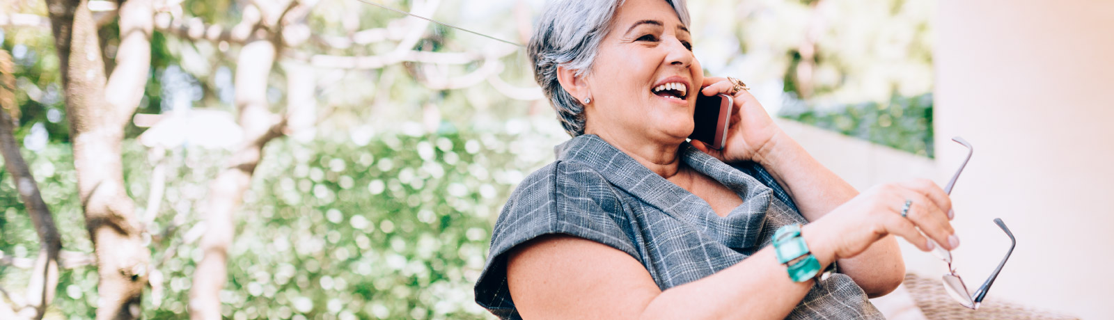 a woman talking on her cell phone