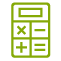 green calculator icon
